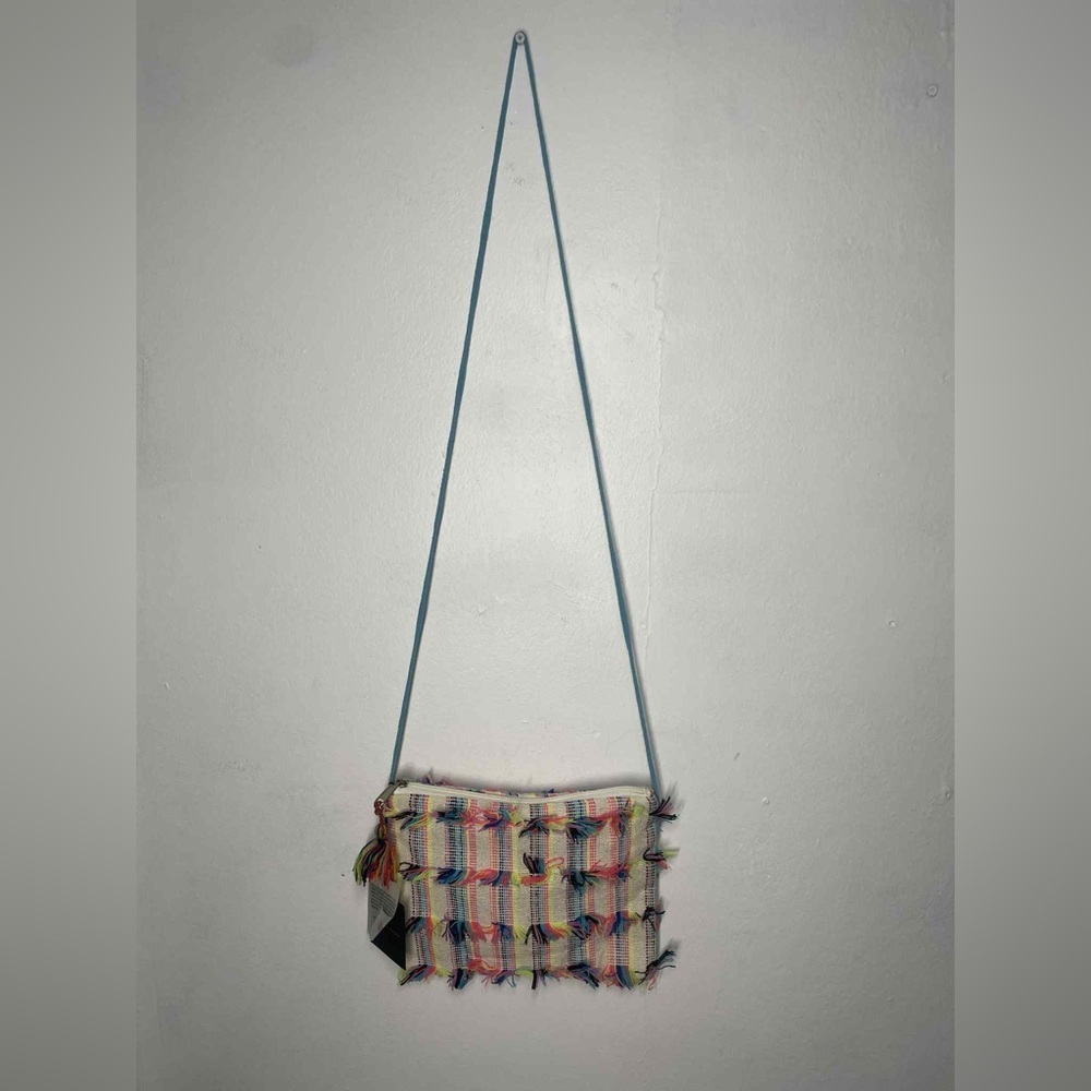 America & Beyond Chic Multicolor Plaid Crossbody Bag